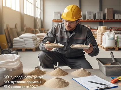 Выбор строительного песка для заливки стяжки: советы и секреты