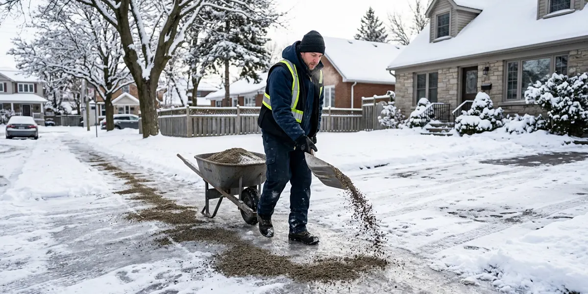 песок для зимы